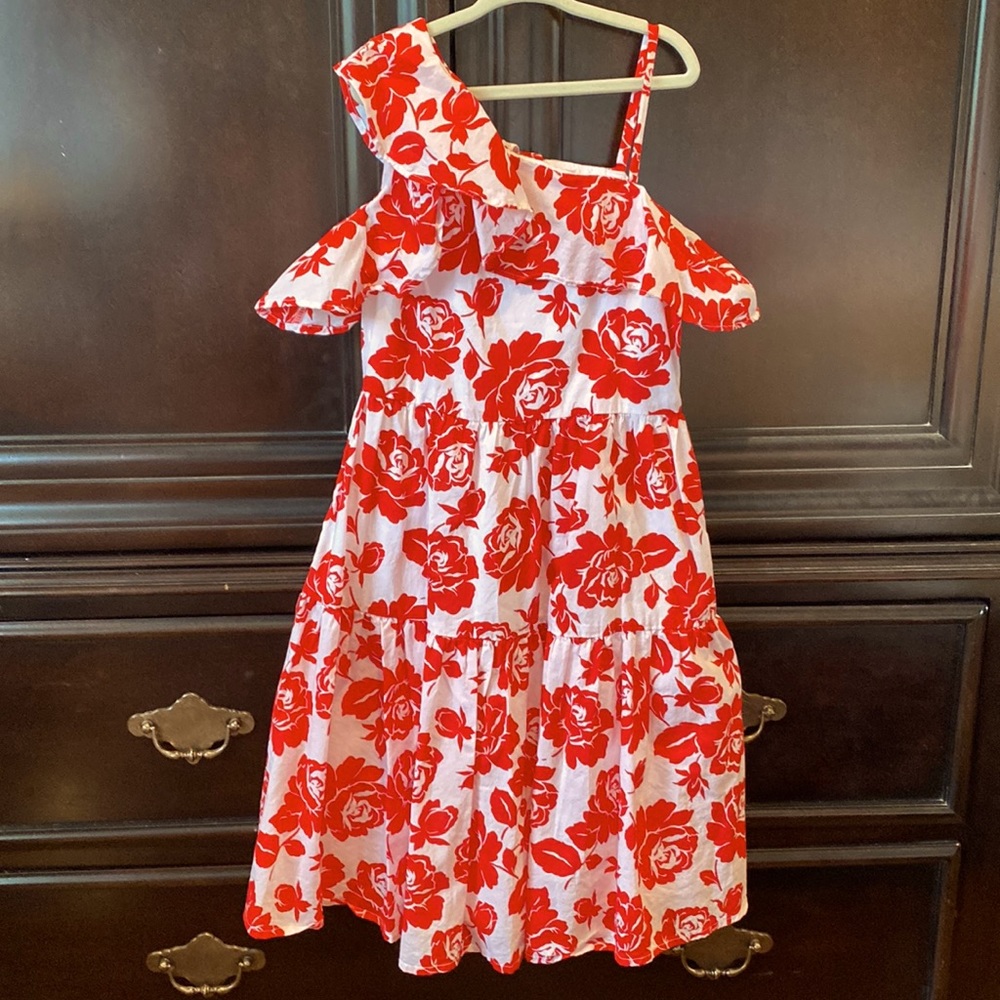 Girls one shoulder dress